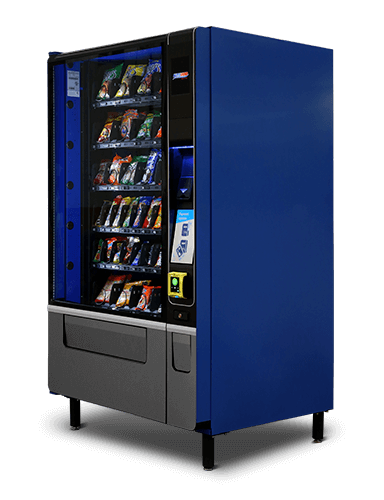 Máquina expendedora de snacks y alimentos